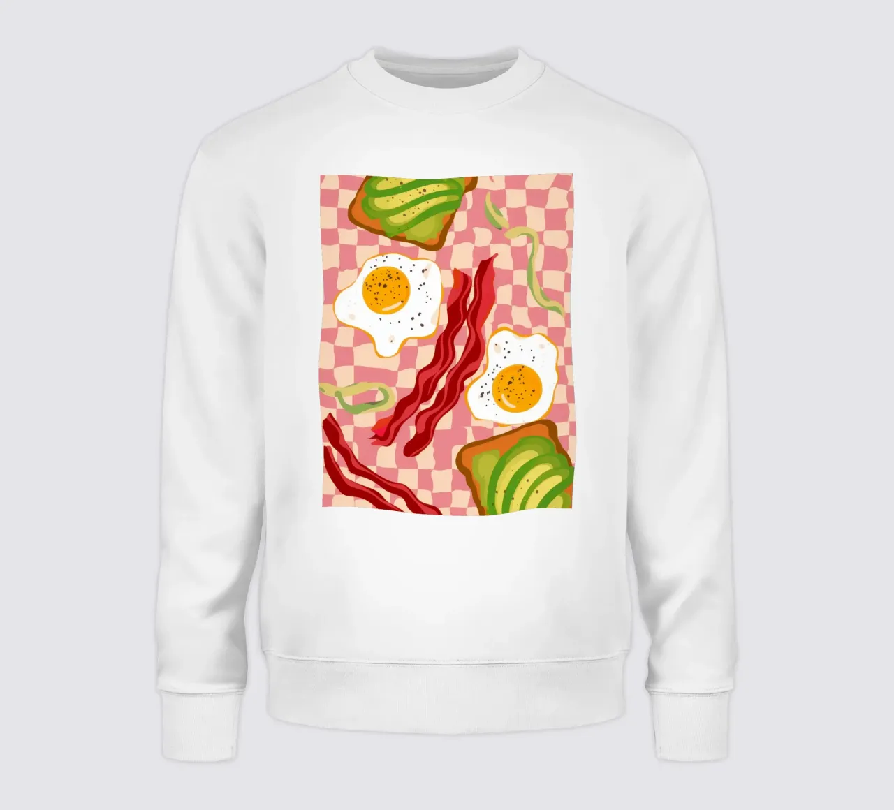 Uova e pancetta a scacchi felpa da Lyra Glaze