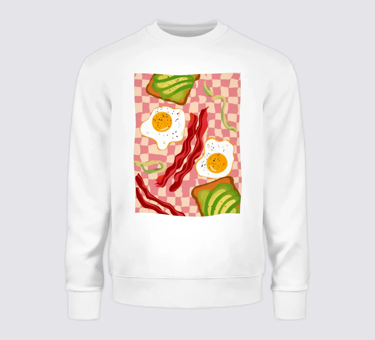 Uova e pancetta a scacchi felpa da Lyra Glaze