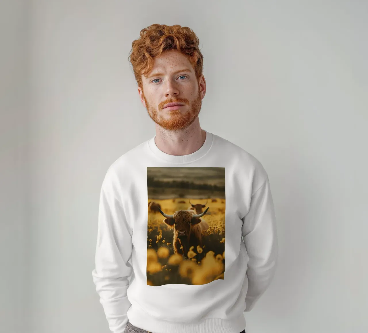 Highland Cow No 2 felpa da treechild