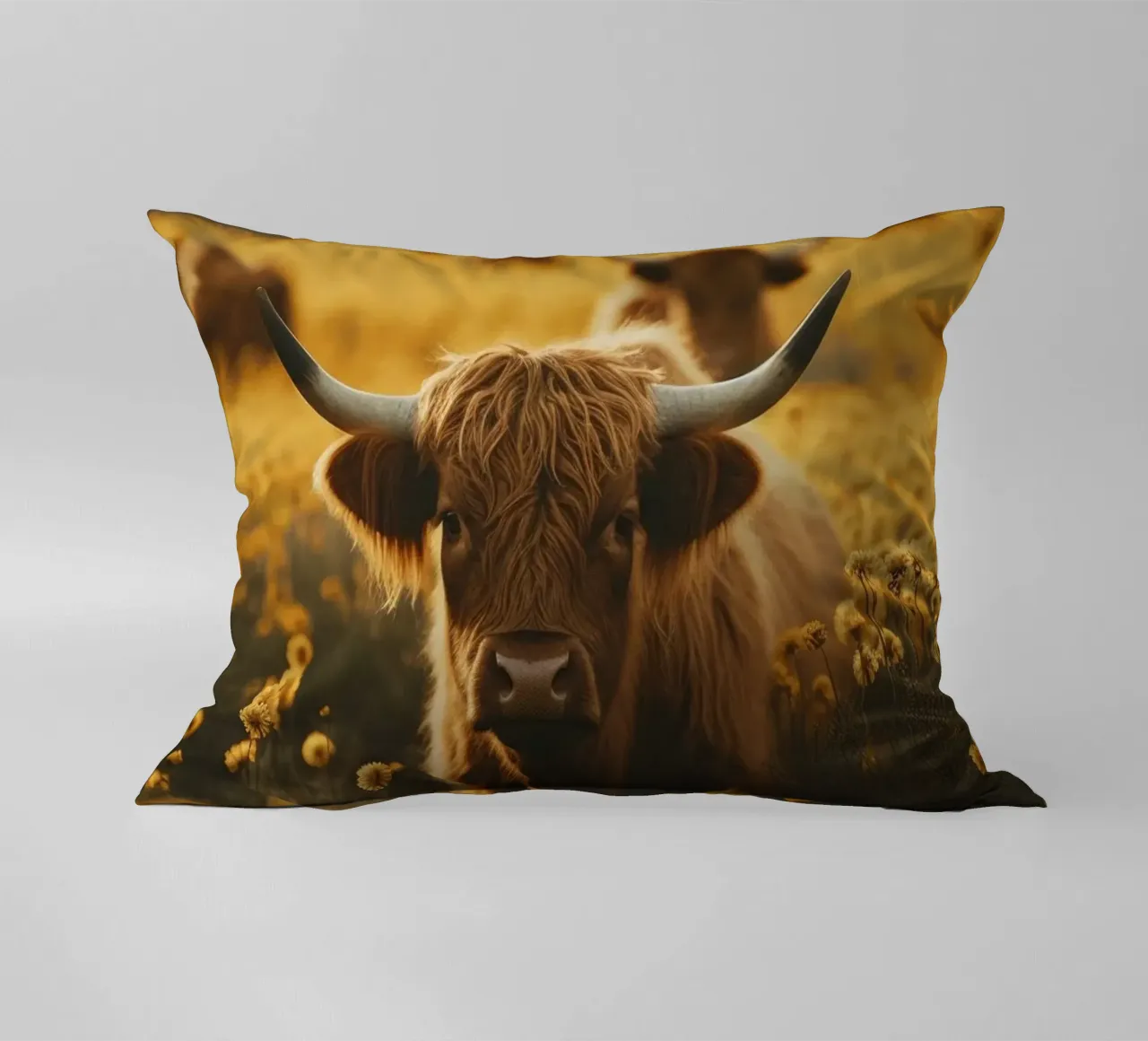 Highland Cow No 2 cuscino da treechild