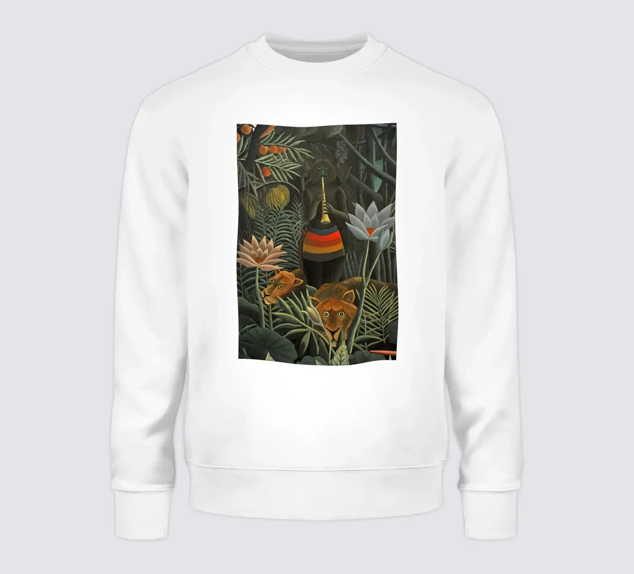Henri Rousseau - Tigre e domatore nella foresta felpa da Günstiger Laden