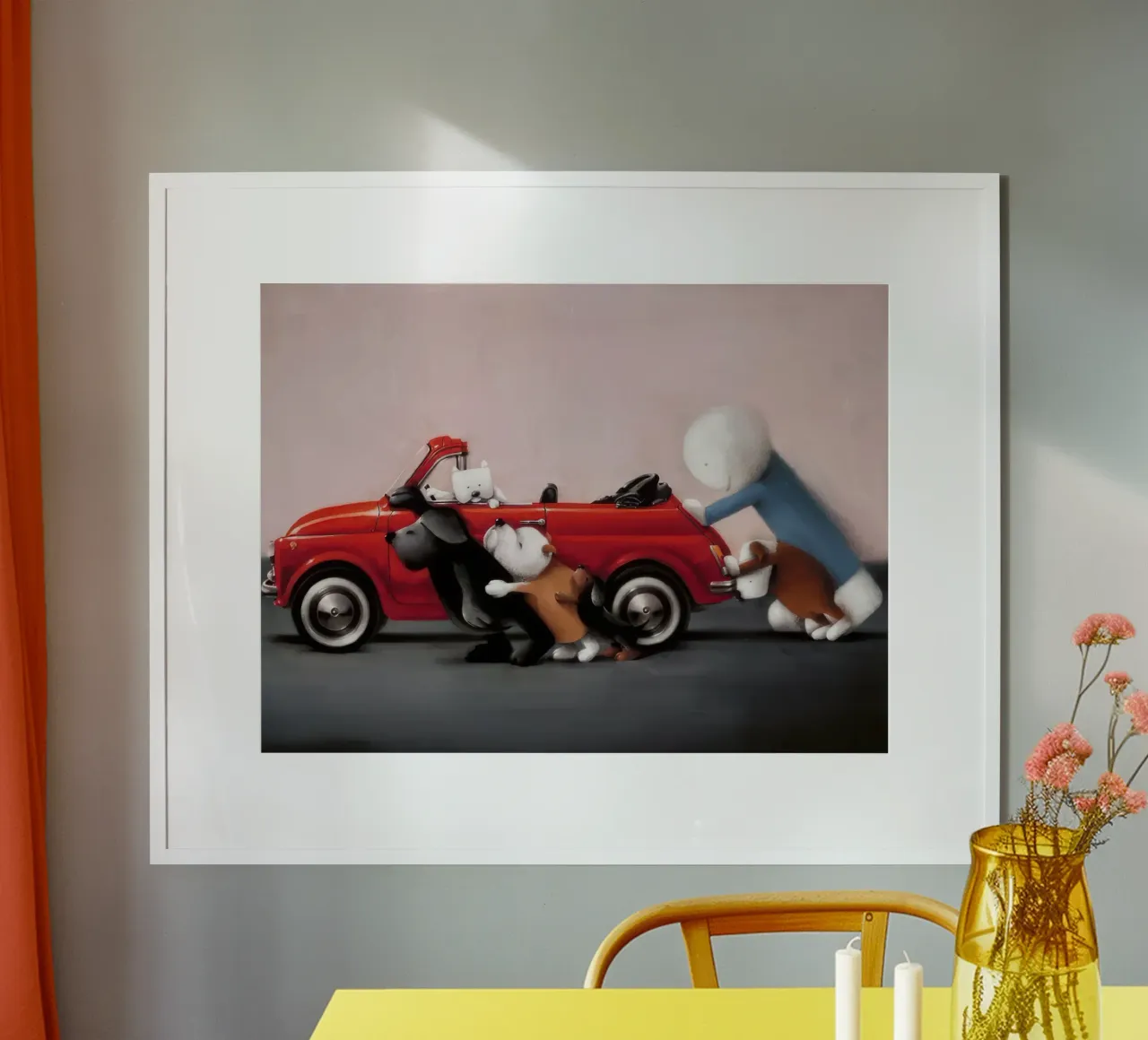 lavoro di squadra doug hyde poster con telaio in plastica da Hyde Hi