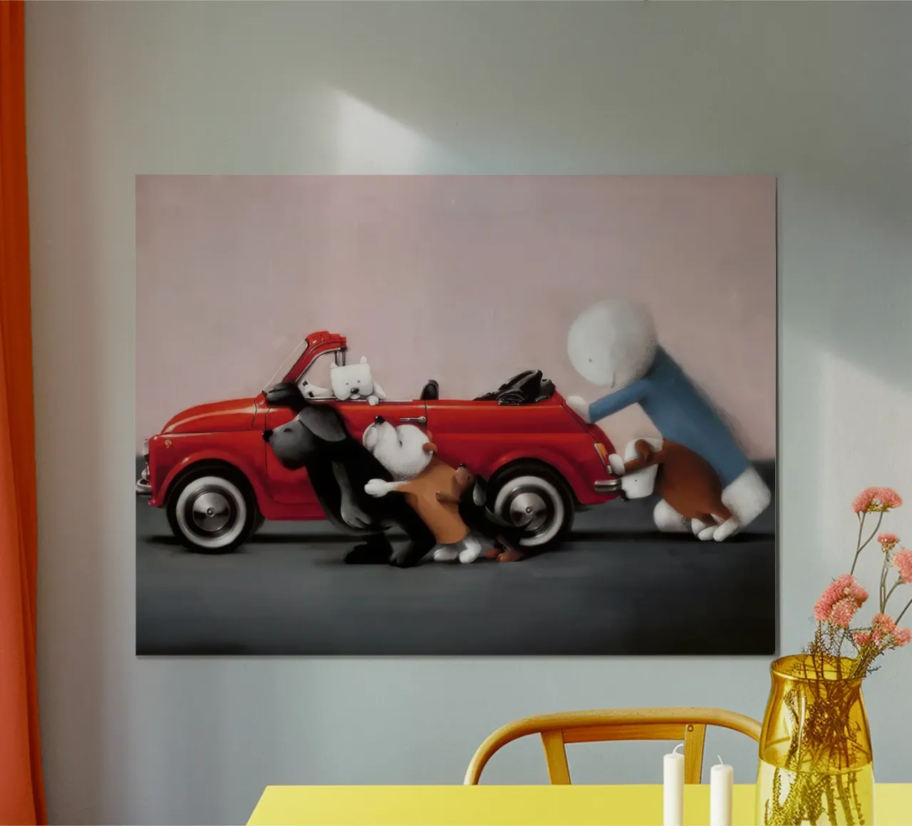 lavoro di squadra doug hyde poster con telaio in plastica da Hyde Hi