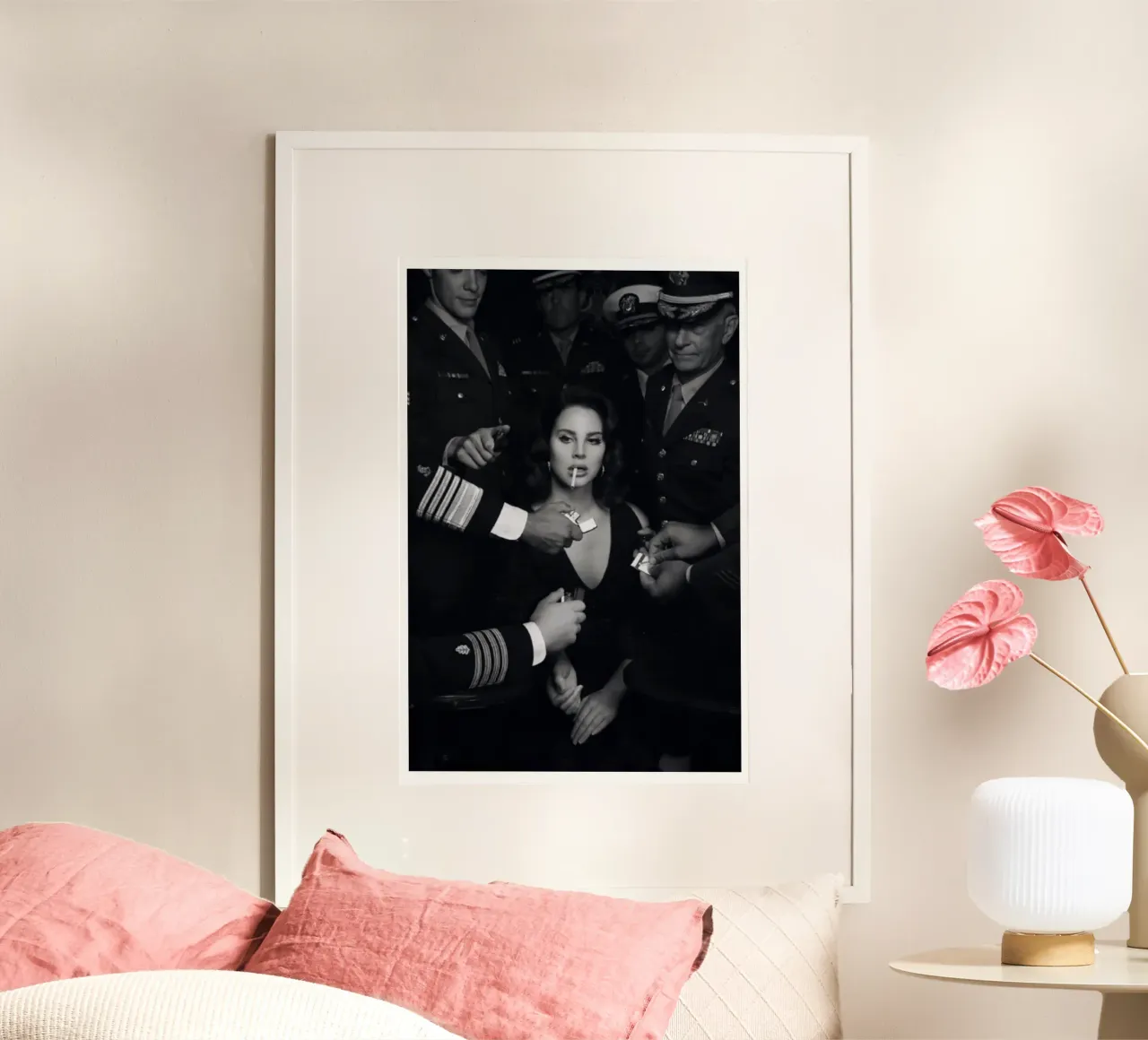 Una voce vintage Lana Del Rey in un mondo moderno poster da mamass
