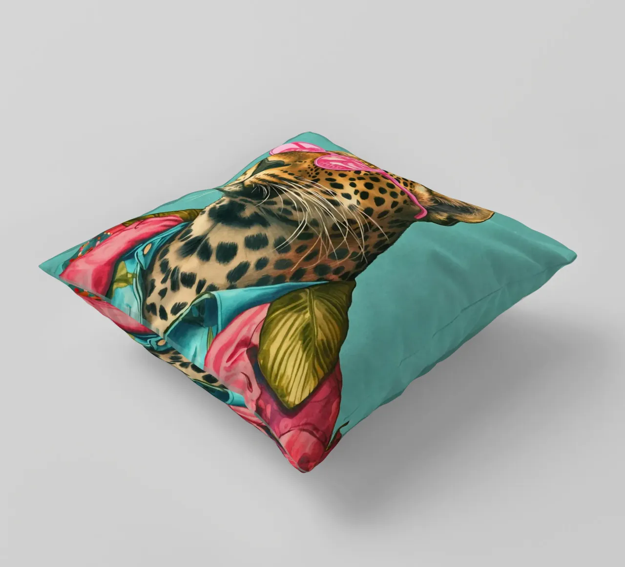 Casual Leopard Cool Performance cuscino da Andrea Haase Animal Love