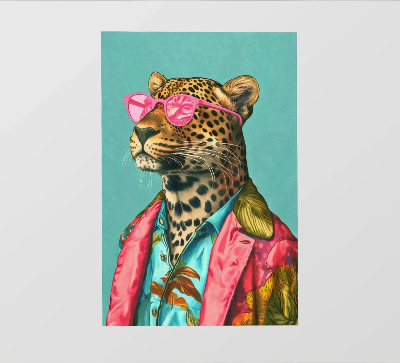Casual Leopard Cool Performance telo in pvc da Andrea Haase Animal Love