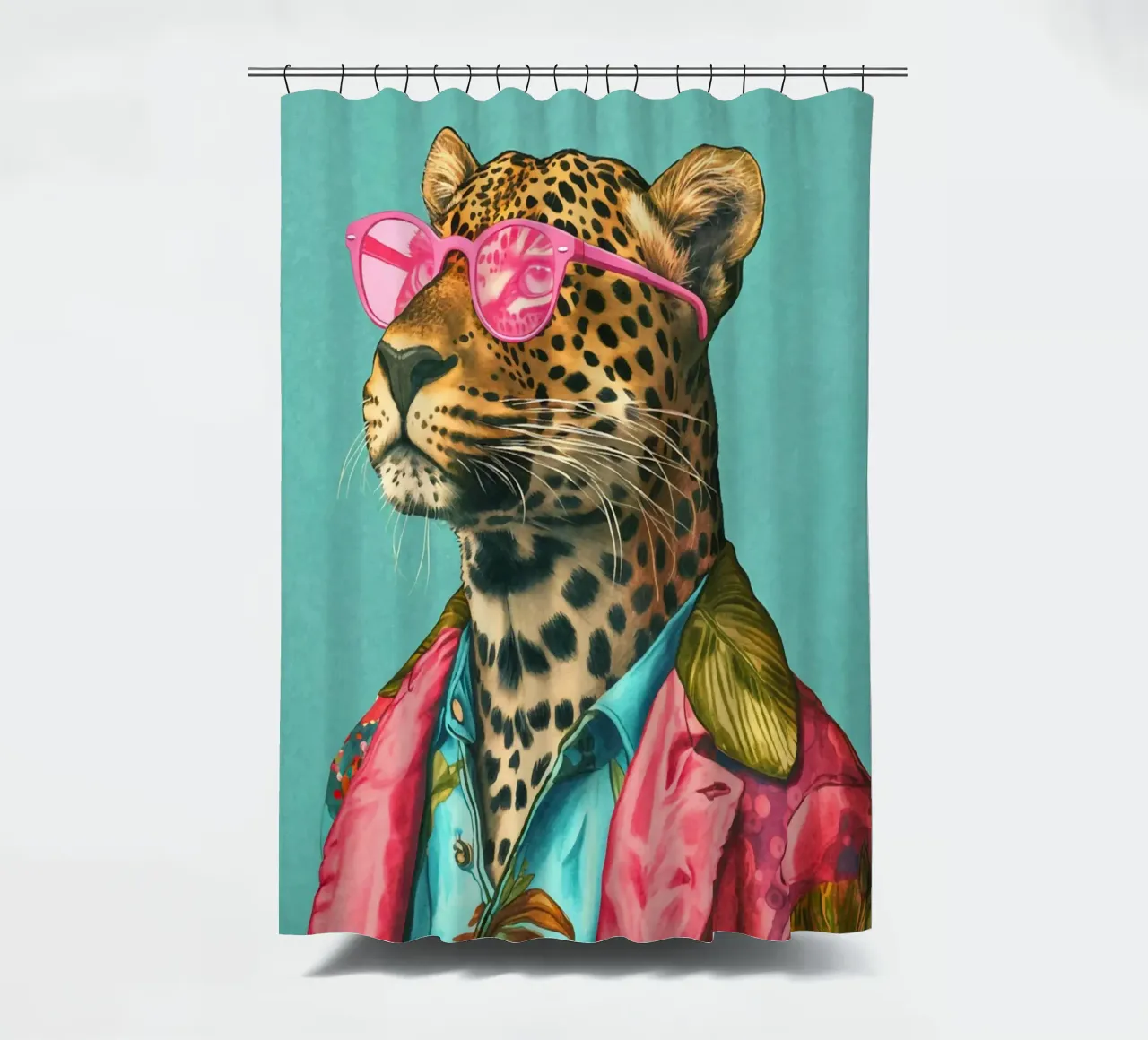 Casual Leopard Cool Performance tenda da doccia da Andrea Haase Animal Love