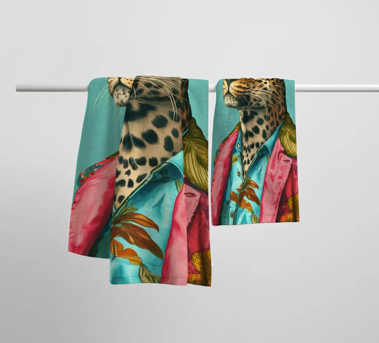 Casual Leopard Cool Performance asciugamano da bagno da Andrea Haase Animal Love
