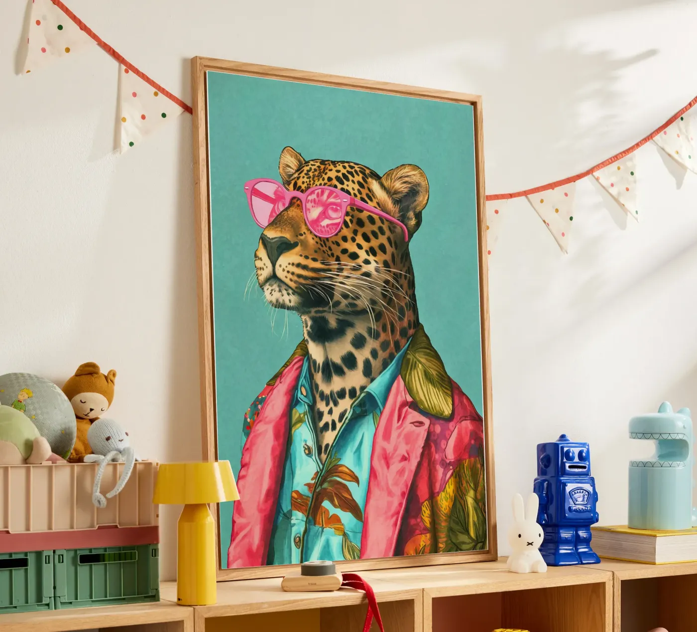 Casual Leopard Cool Performance Acryl-Glas von Andrea Haase Animal Love