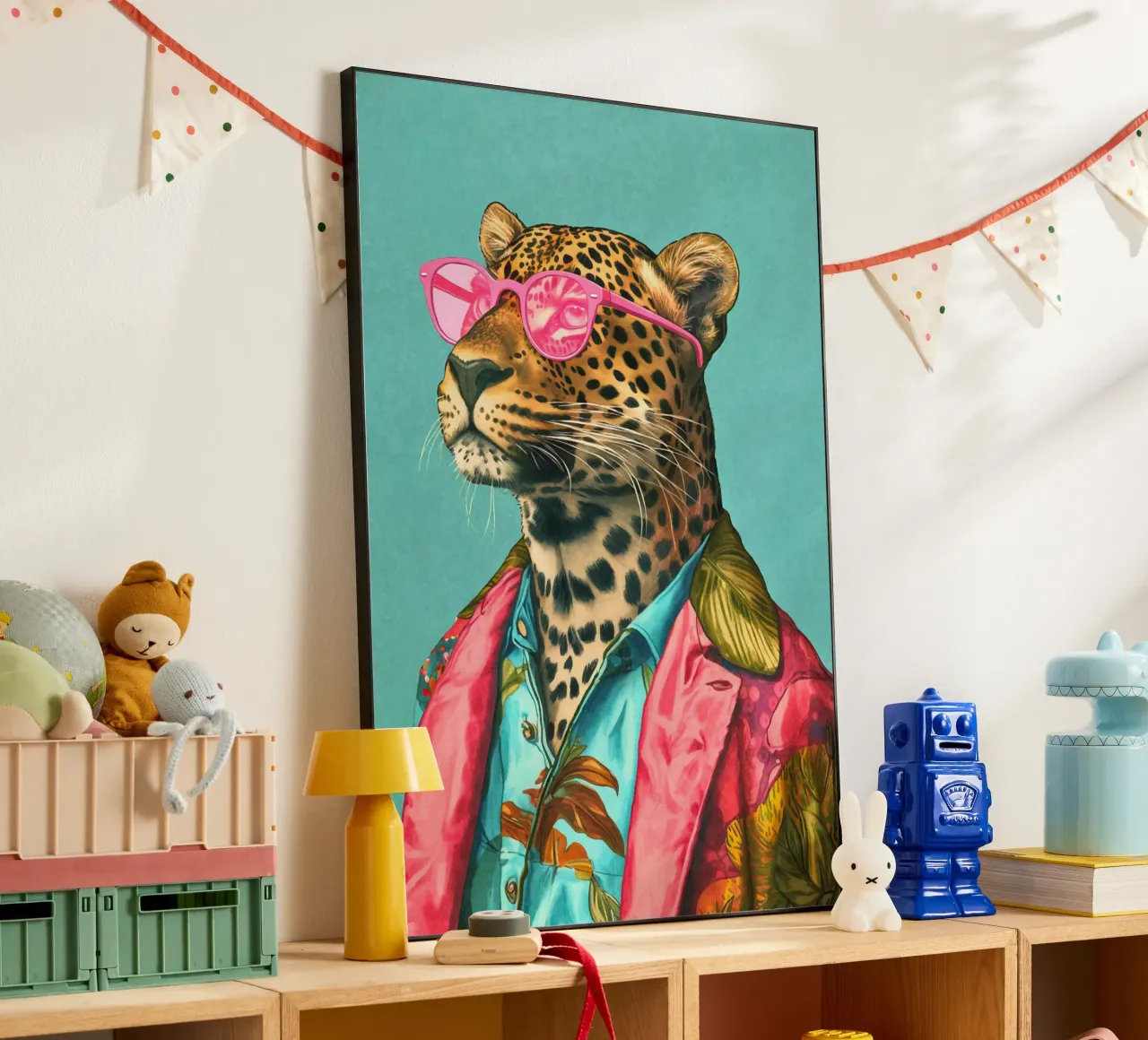 Casual Leopard Cool Performance alluminio dibond da Andrea Haase Animal Love