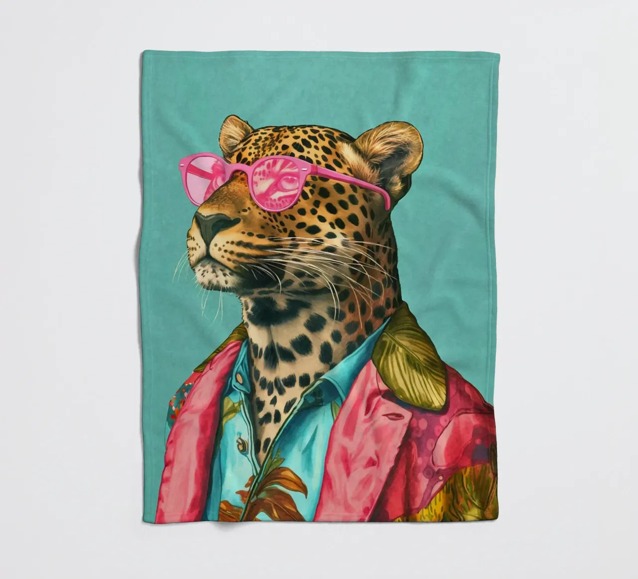 Casual Leopard Cool Performance coperta in pile da Andrea Haase Animal Love