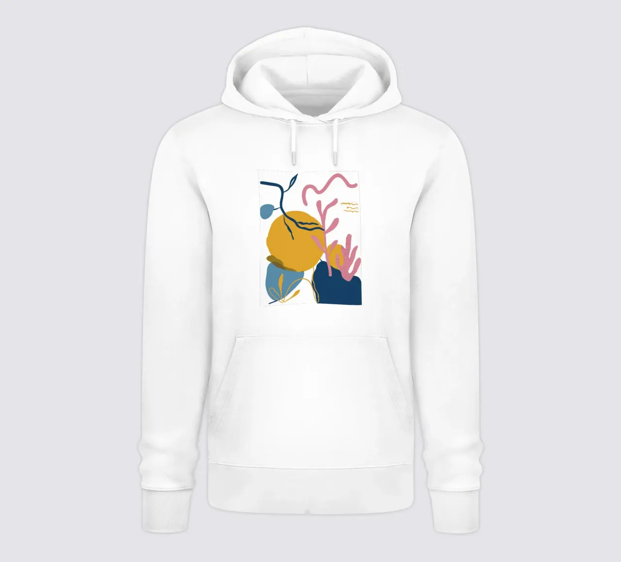 Gioco di foglie astratte felpa con cappuccio da Lyra Glaze