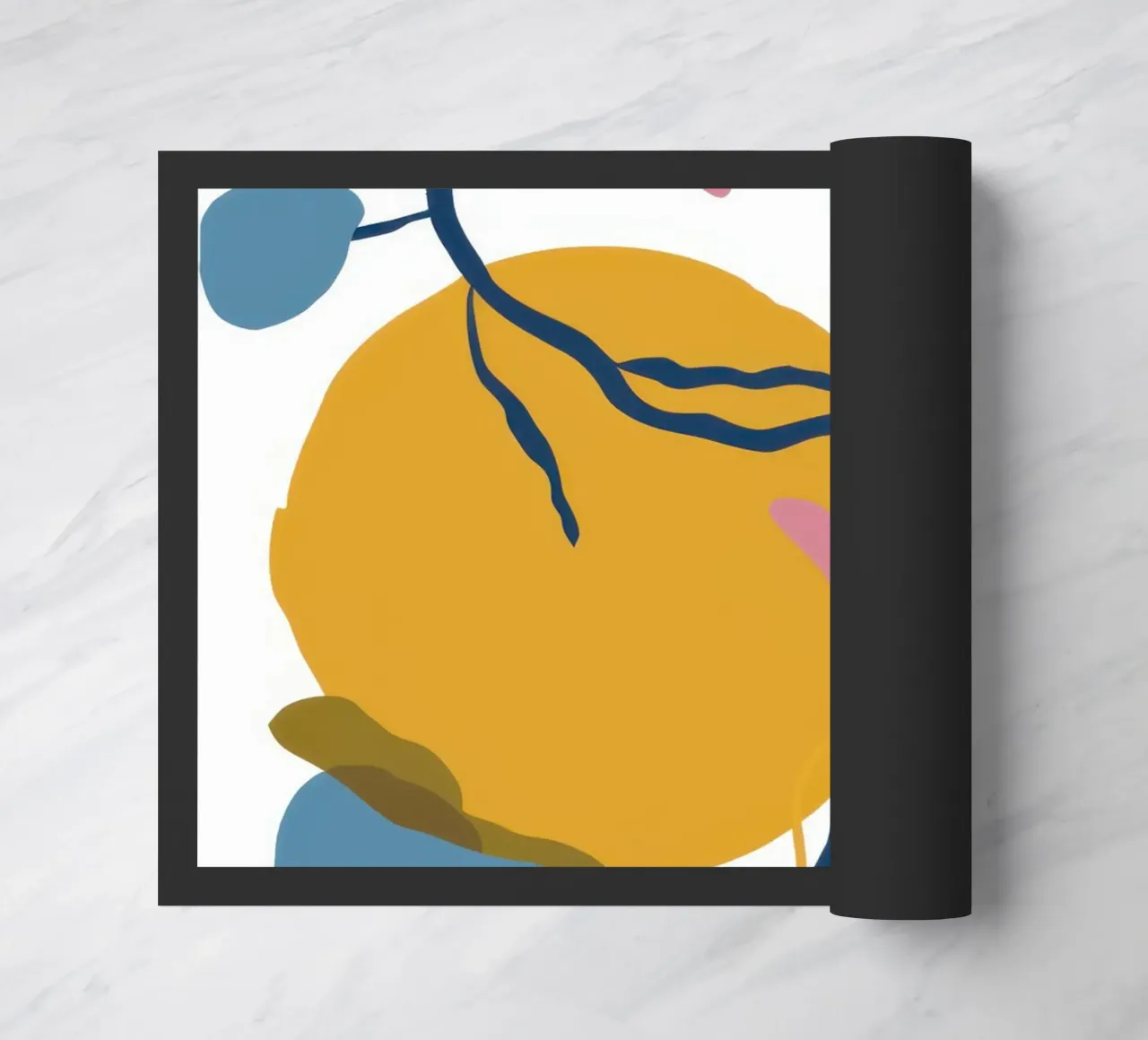 Abstract Leaf Play doormat by Lyra Glaze