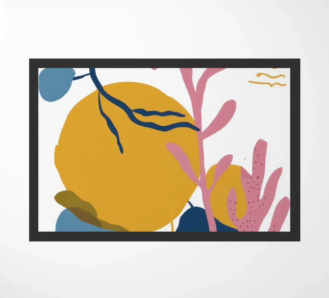 Abstract Leaf Play doormat by Lyra Glaze