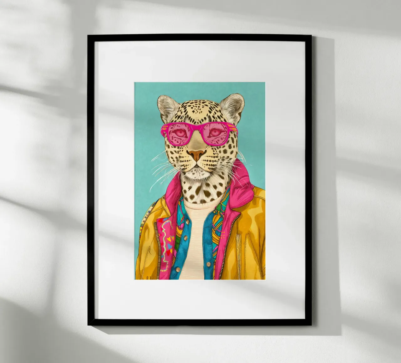 Icona di stile peloso poster con telaio in alluminio da Andrea Haase Animal Love