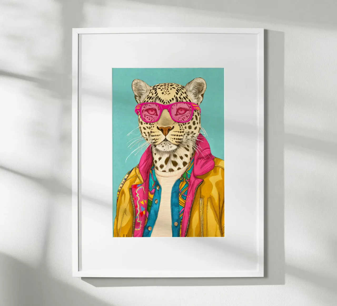 Icona di stile peloso poster con telaio in alluminio da Andrea Haase Animal Love