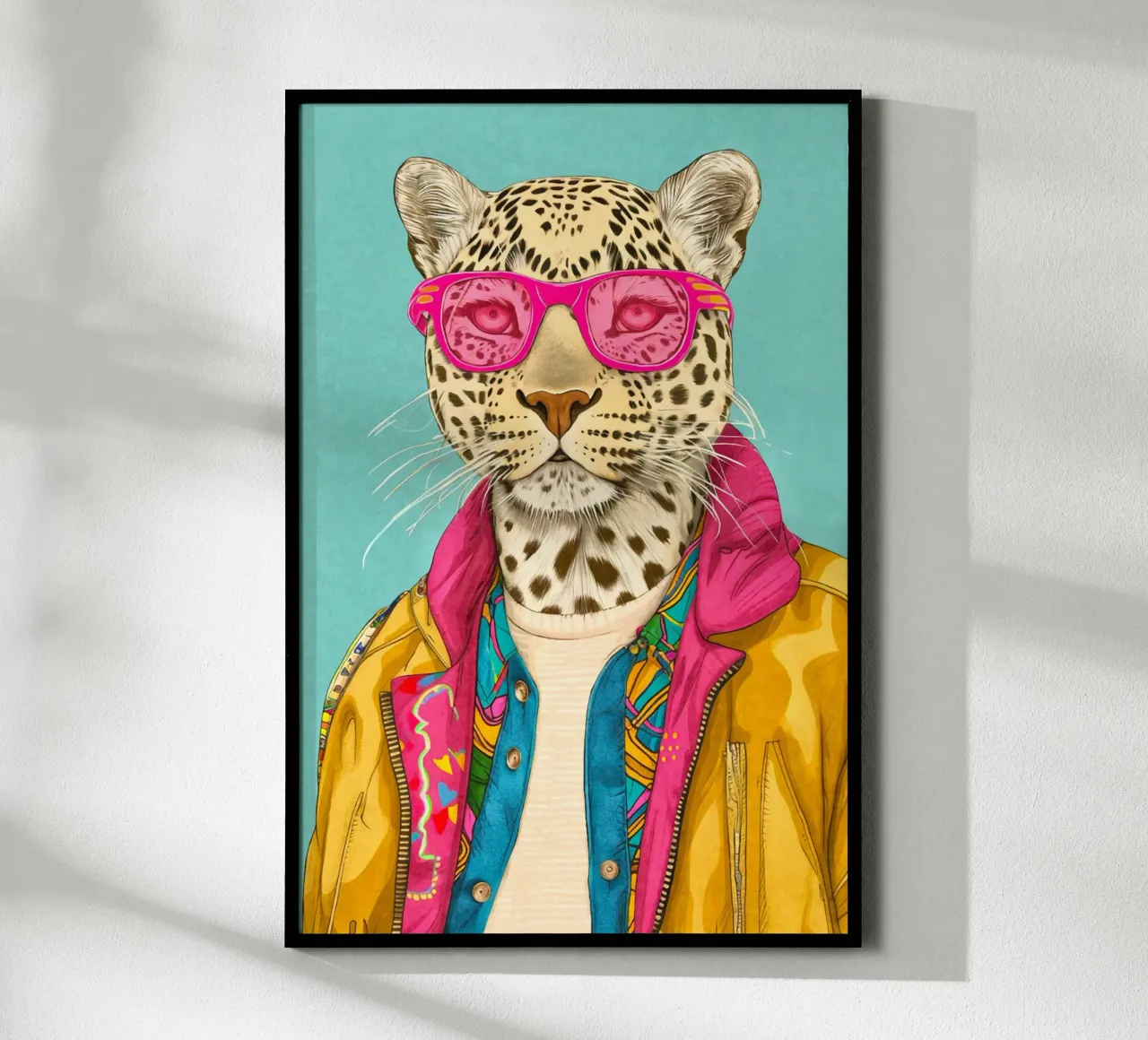 Icona di stile peloso poster con telaio in alluminio da Andrea Haase Animal Love