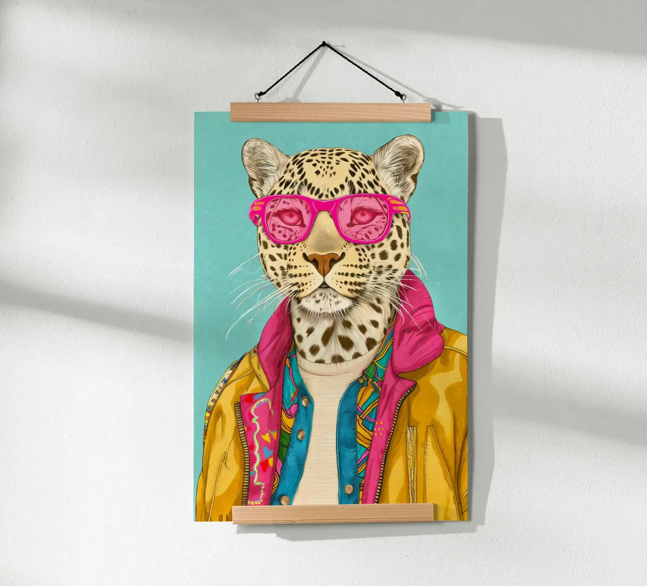 Icona di stile peloso poster con telaio in alluminio da Andrea Haase Animal Love