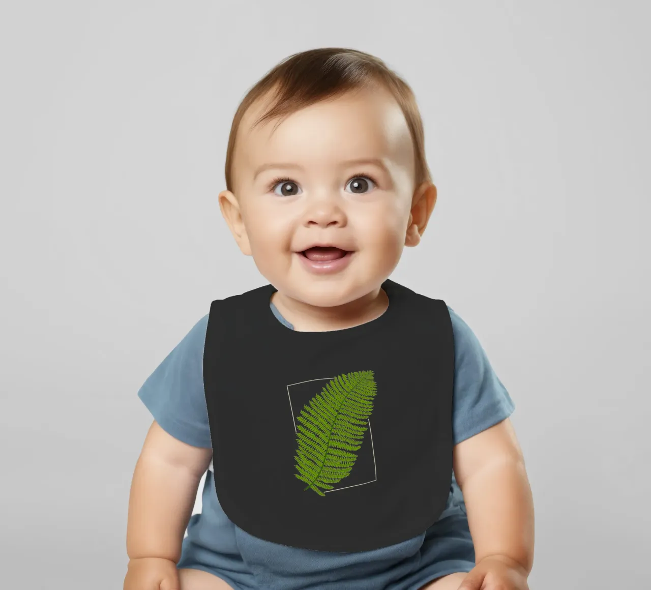 Fern baby bib by TijanaArtStudio88