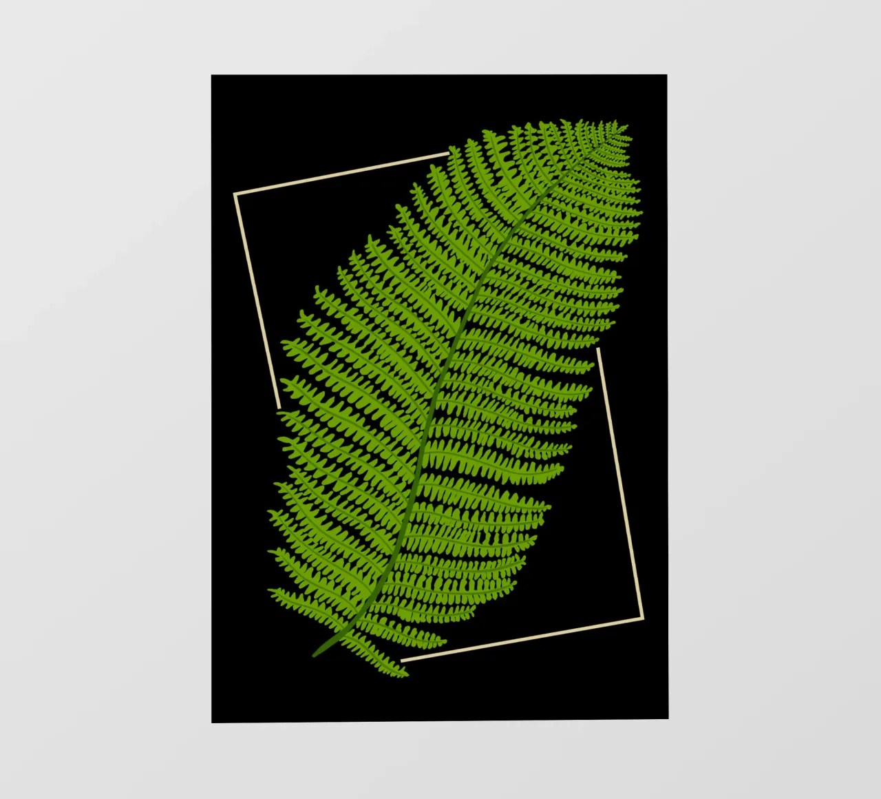 Fern fotobehang van TijanaArtStudio88