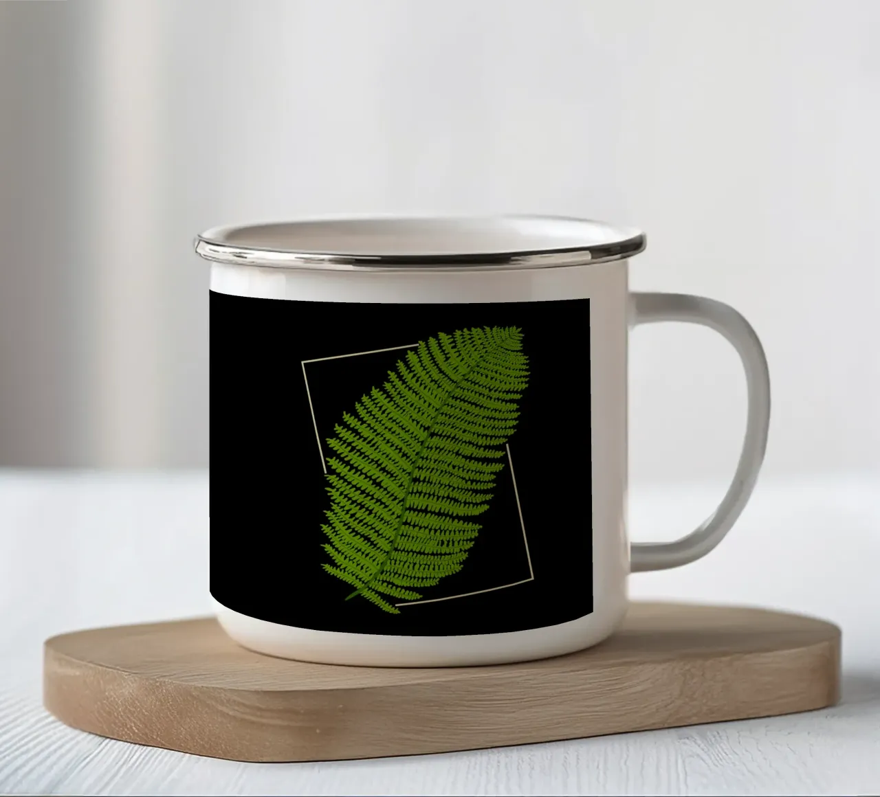 Fern tazza in smalto da TijanaArtStudio88
