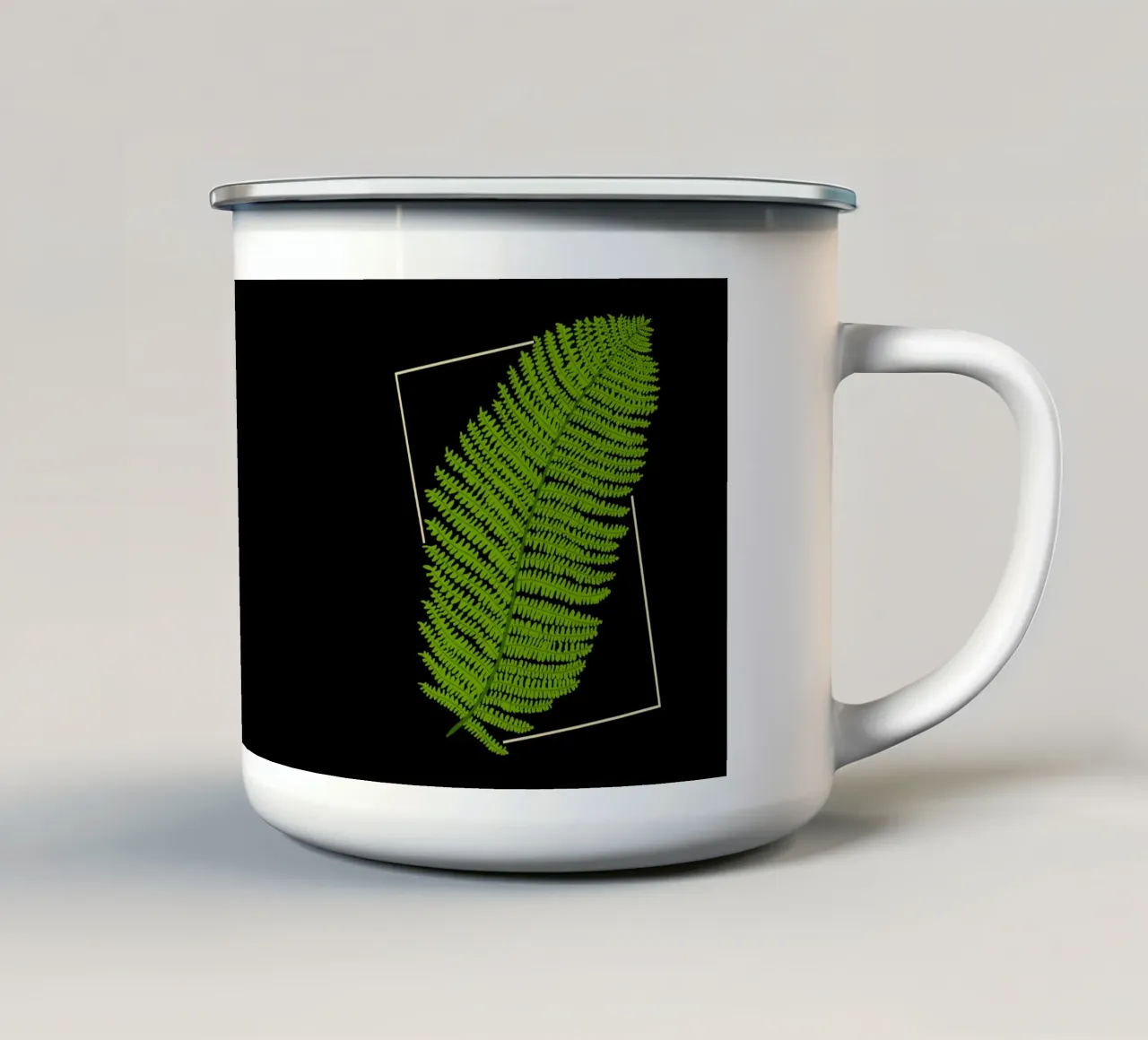 Fern tazza in smalto da TijanaArtStudio88
