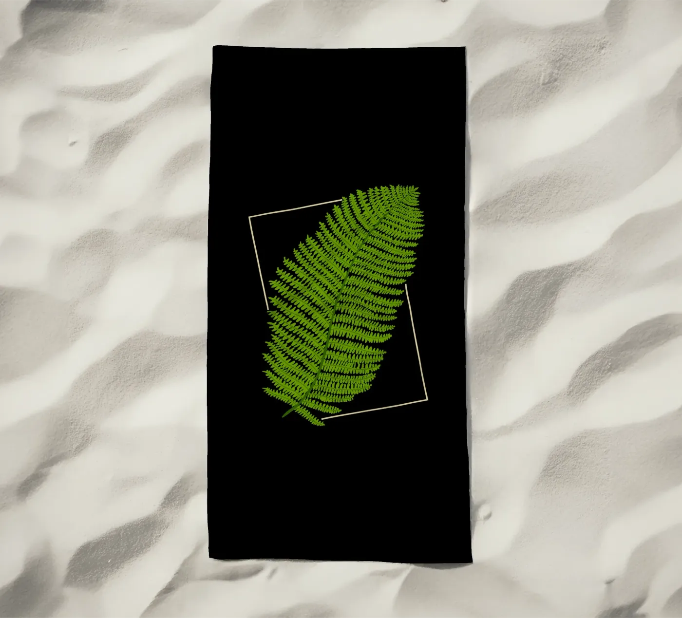 Fern strandhanddoek van TijanaArtStudio88