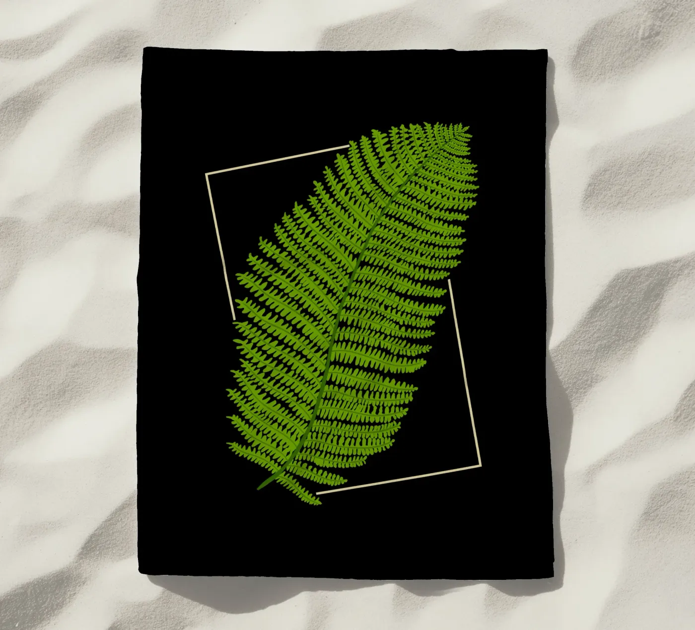 Fern strandhanddoek van TijanaArtStudio88