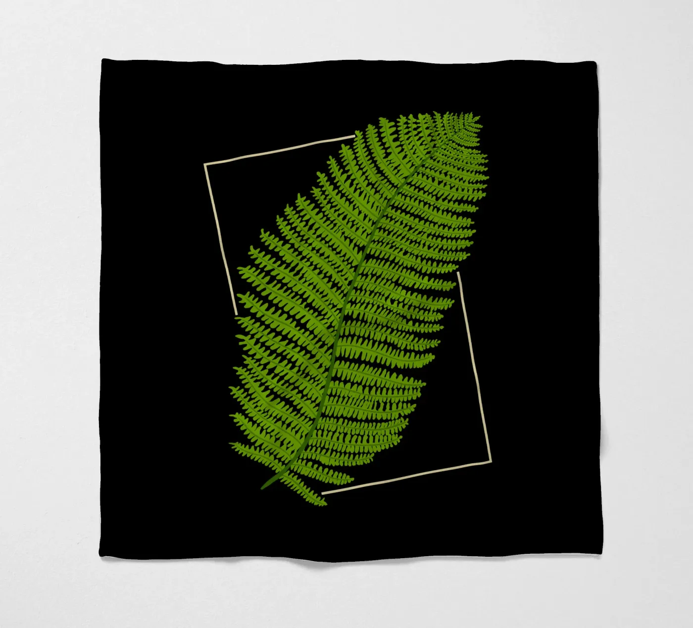 Fern fleecedeken van TijanaArtStudio88