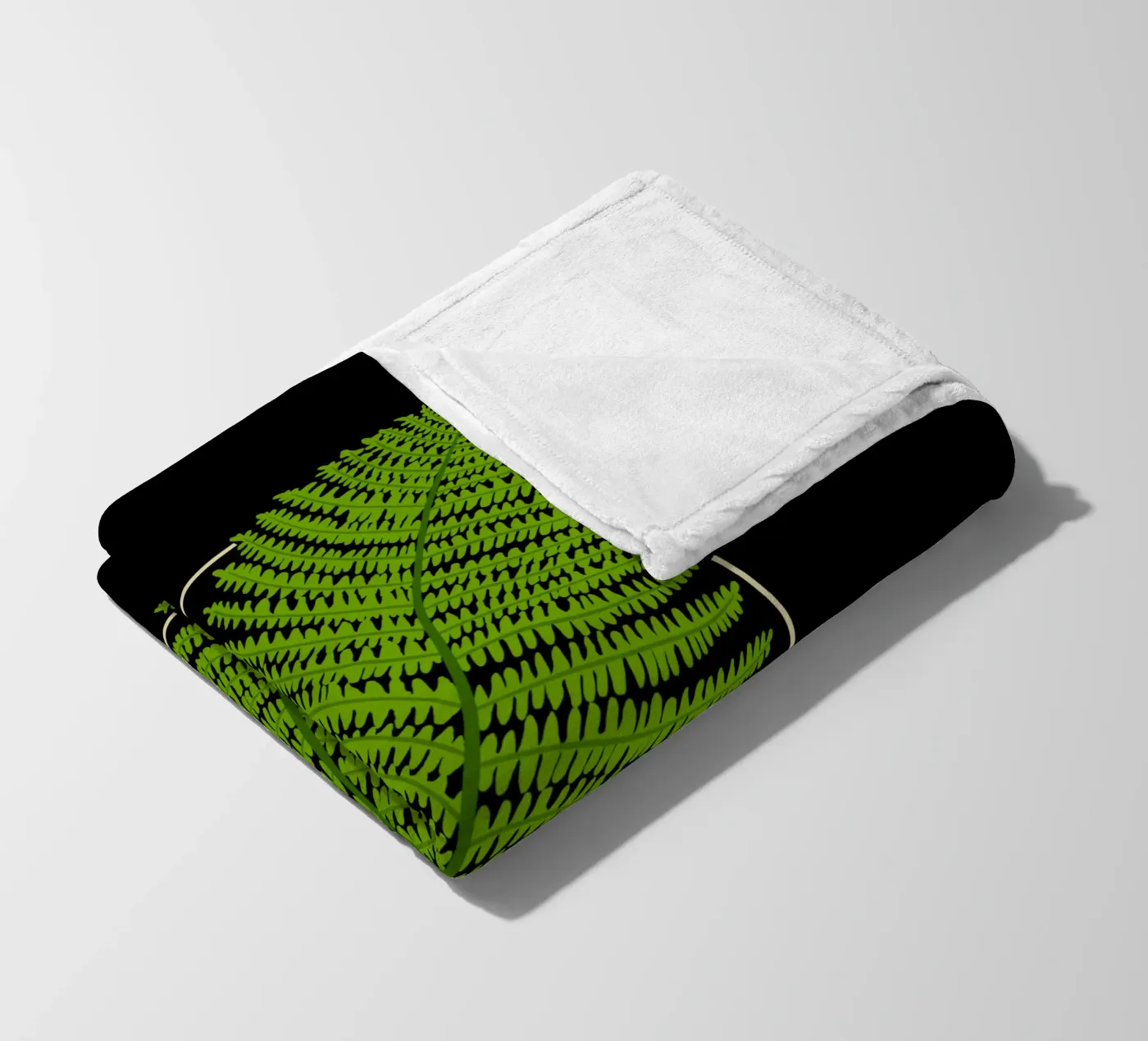 Fern fleecedeken van TijanaArtStudio88