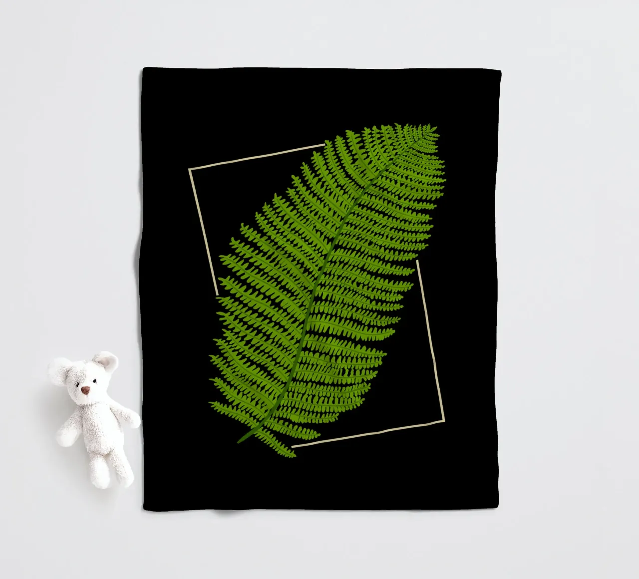 Fern Fleecedecke von TijanaArtStudio88