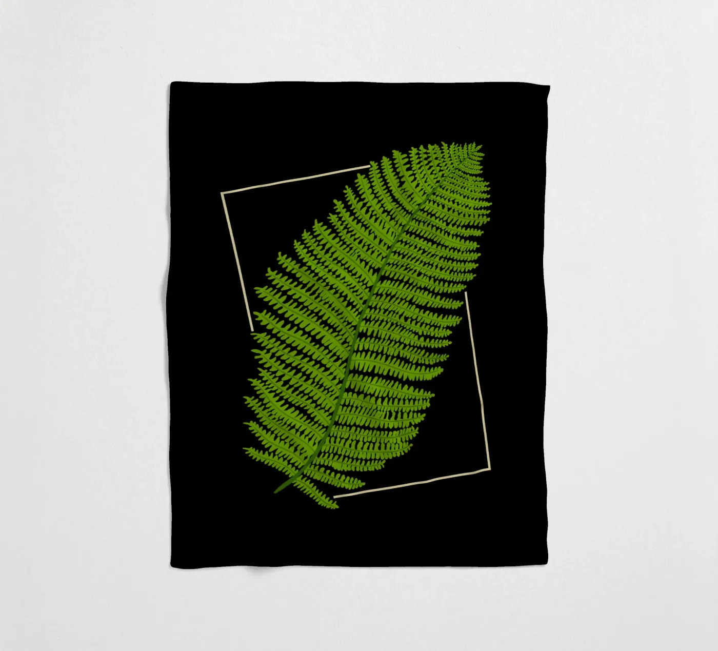 Fern fleecedeken van TijanaArtStudio88