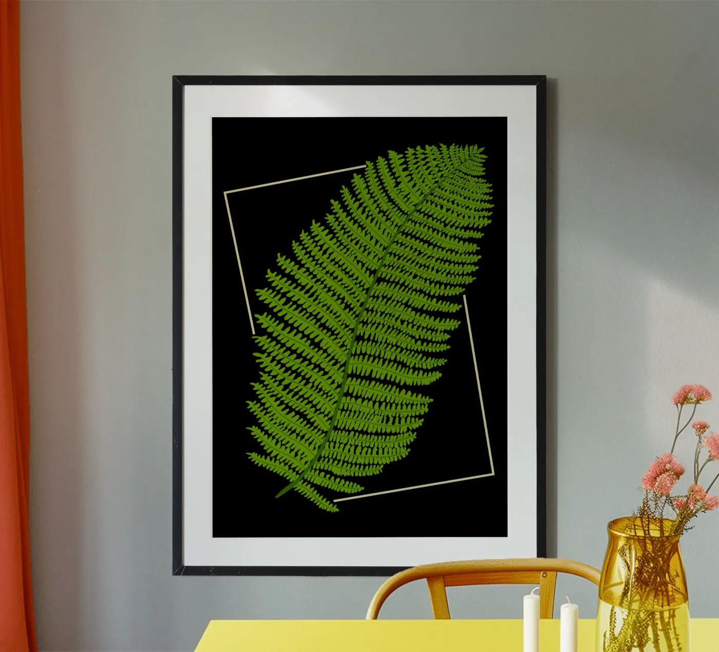Fern Poster von TijanaArtStudio88