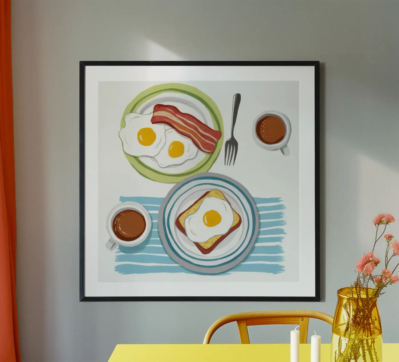 Classic Breakfast Setting poster by Lyra Glaze