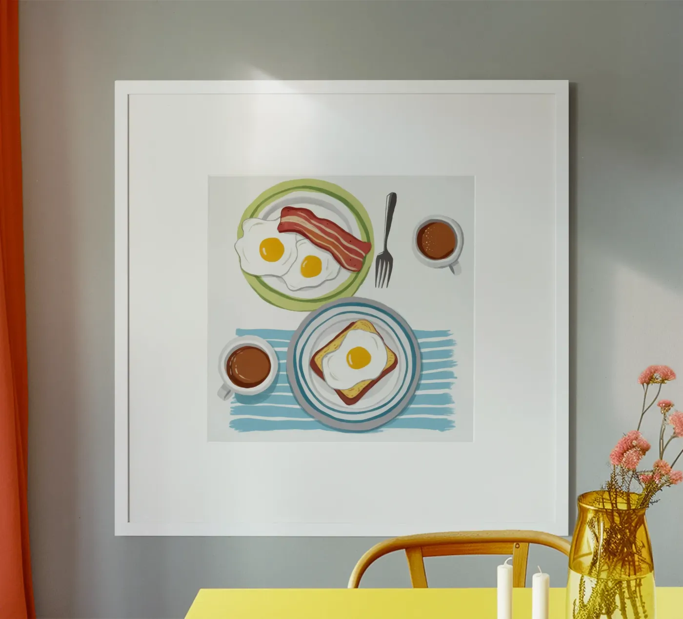 Classic Breakfast Setting poster by Lyra Glaze