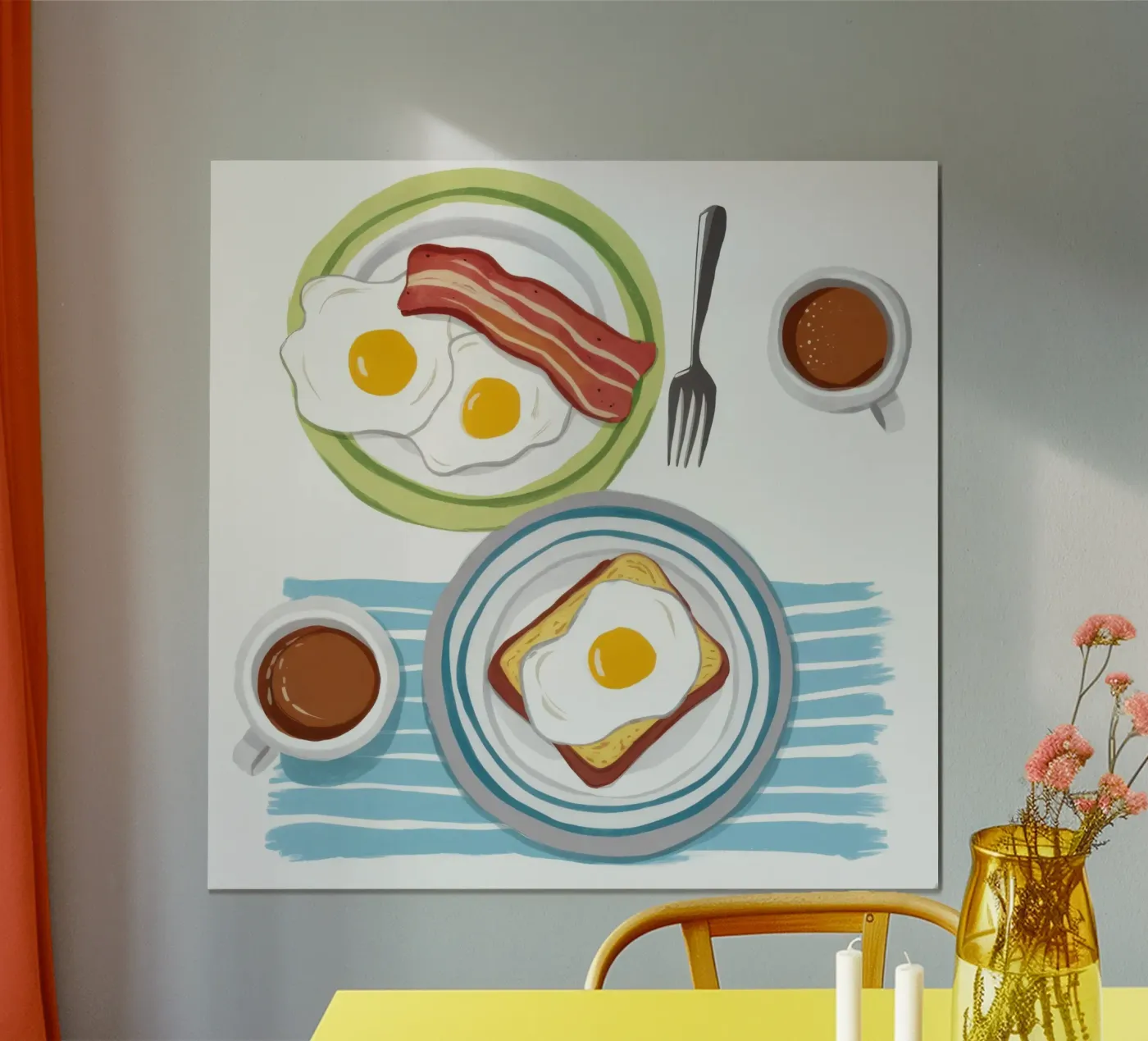 Classic Breakfast Setting poster by Lyra Glaze