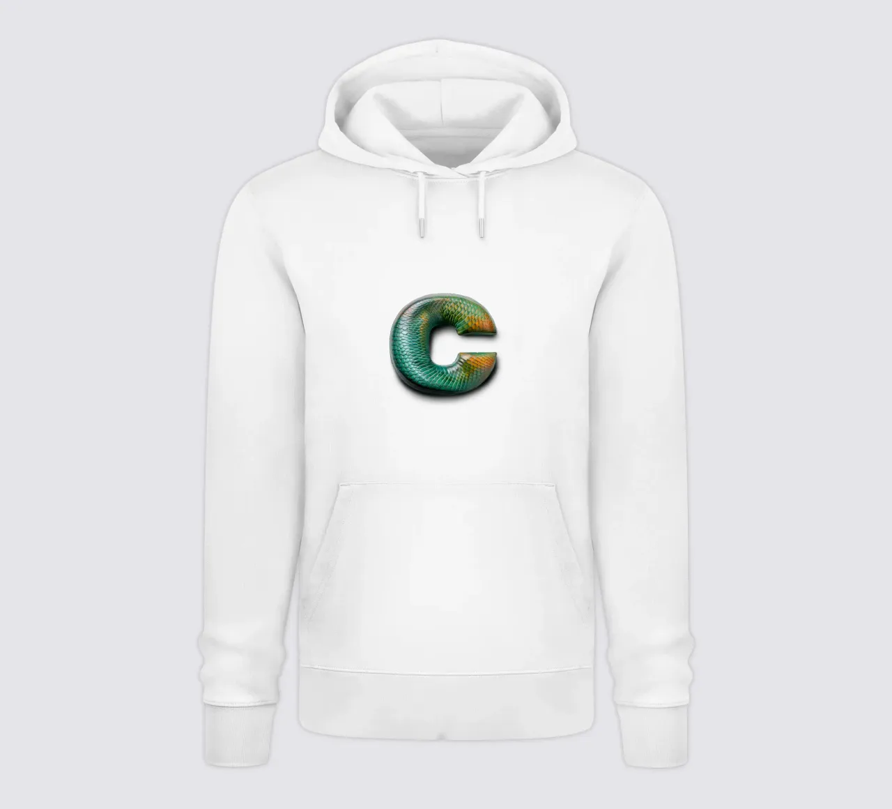 c - camaleonte felpa con cappuccio da The True Type