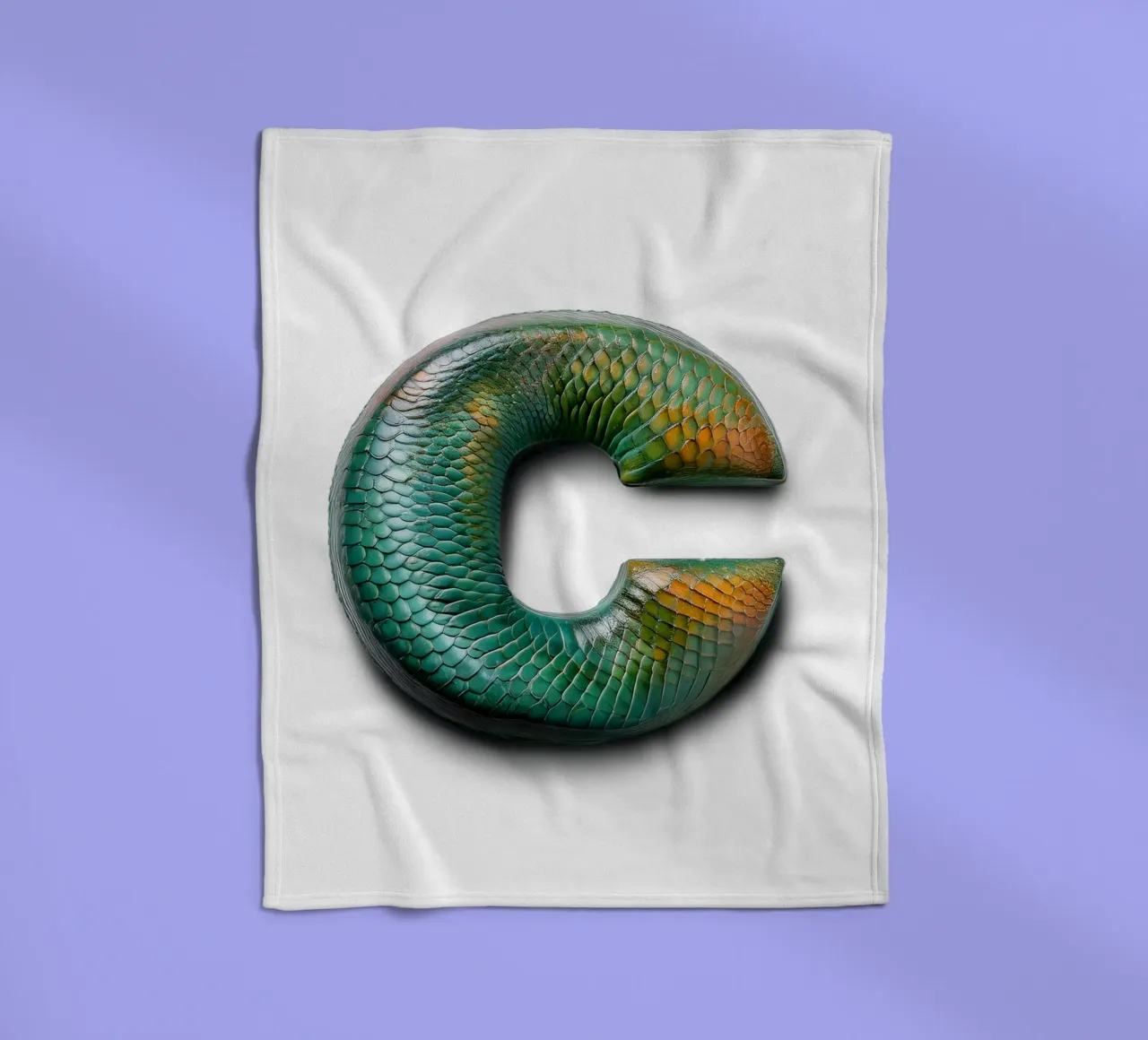 c - camaleonte coperta in pile da The True Type