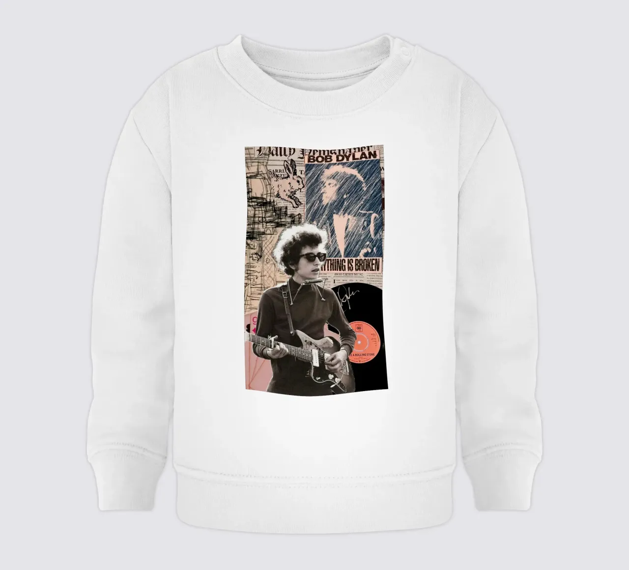 Bob Dylan dal vivo e unplugged felpa neonato da xerico