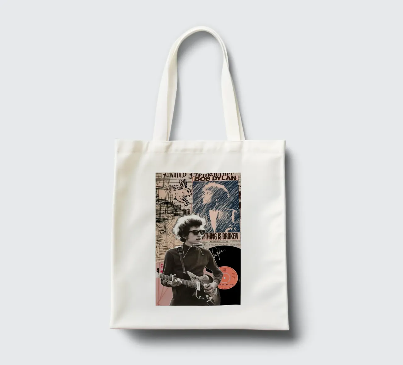 Bob Dylan dal vivo e unplugged borsa in juta da xerico