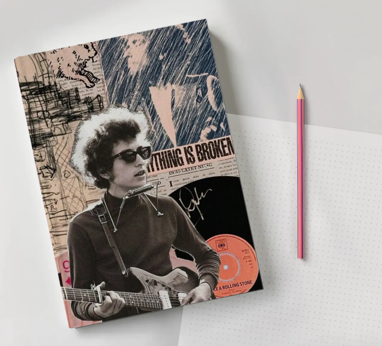 Bob Dylan Live und Unplugged Notizbuch von xerico