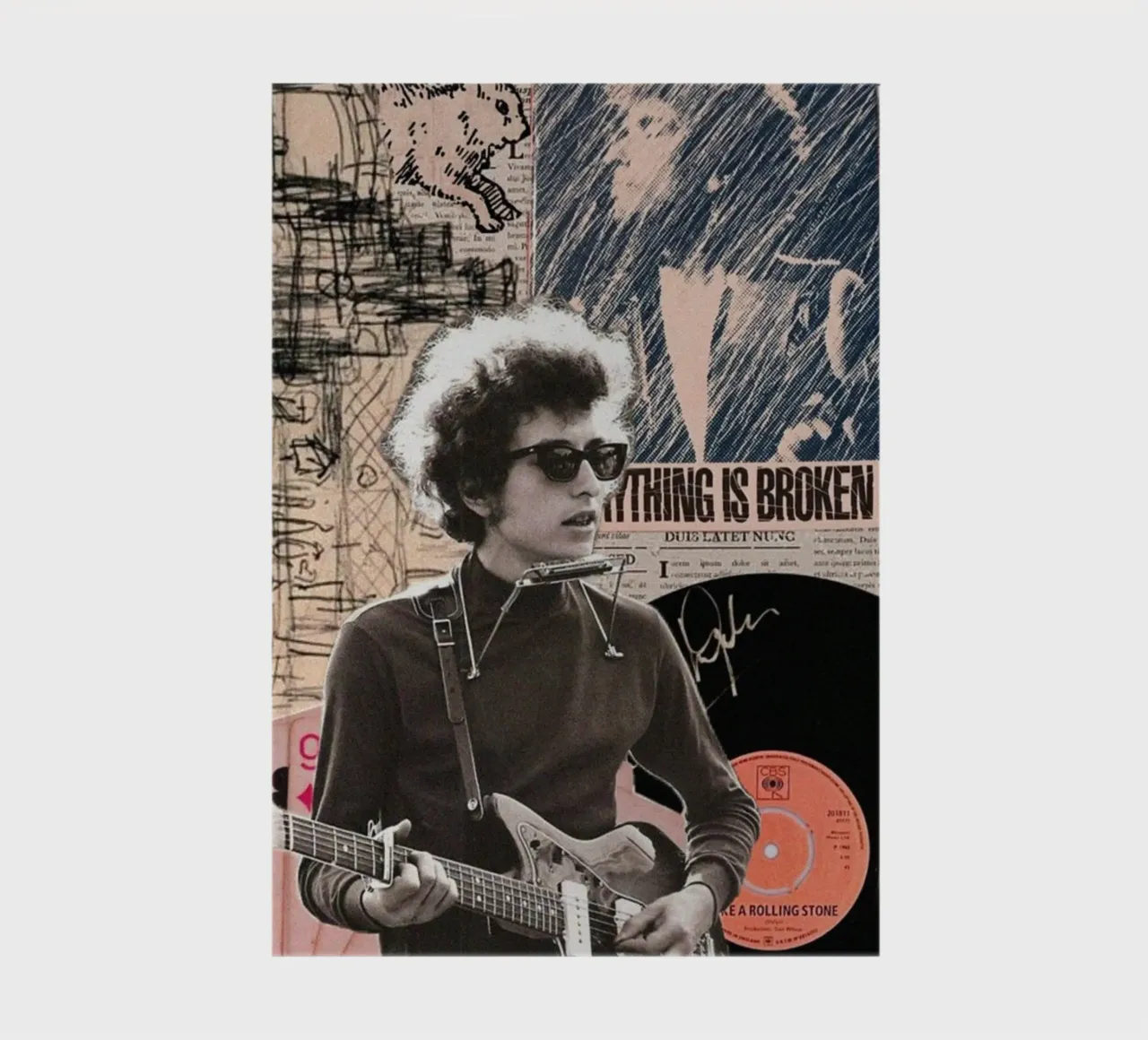 Bob Dylan Live und Unplugged Notizbuch von xerico