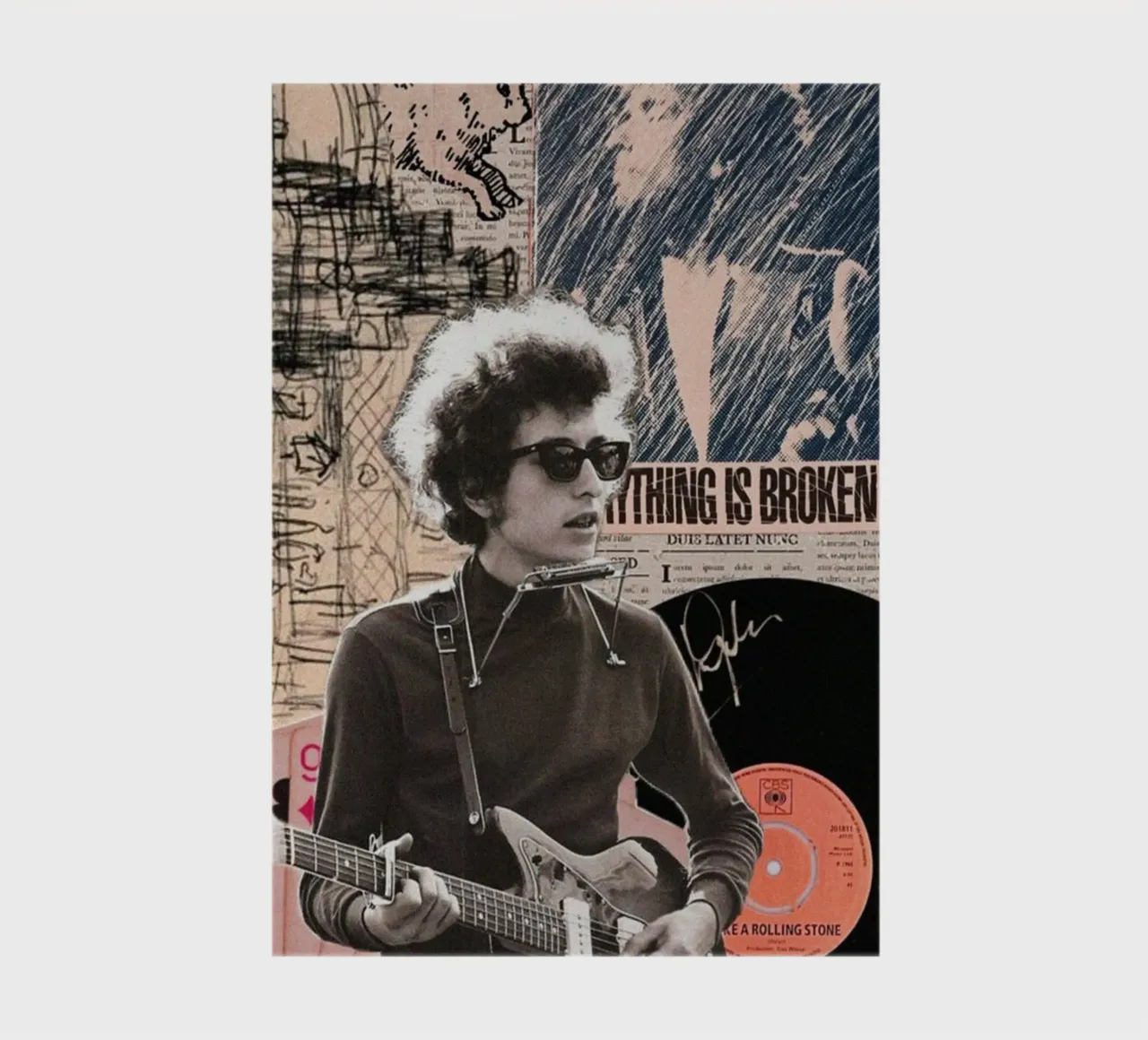 Bob Dylan Live und Unplugged Notizbuch von xerico