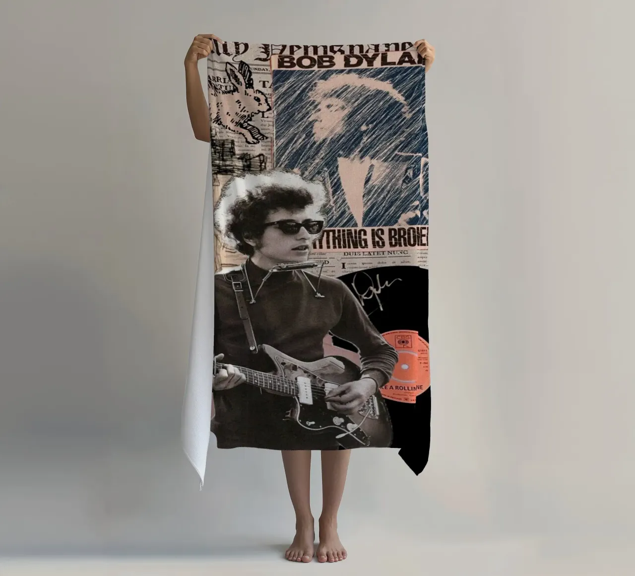 Bob Dylan dal vivo e unplugged telo mare da xerico