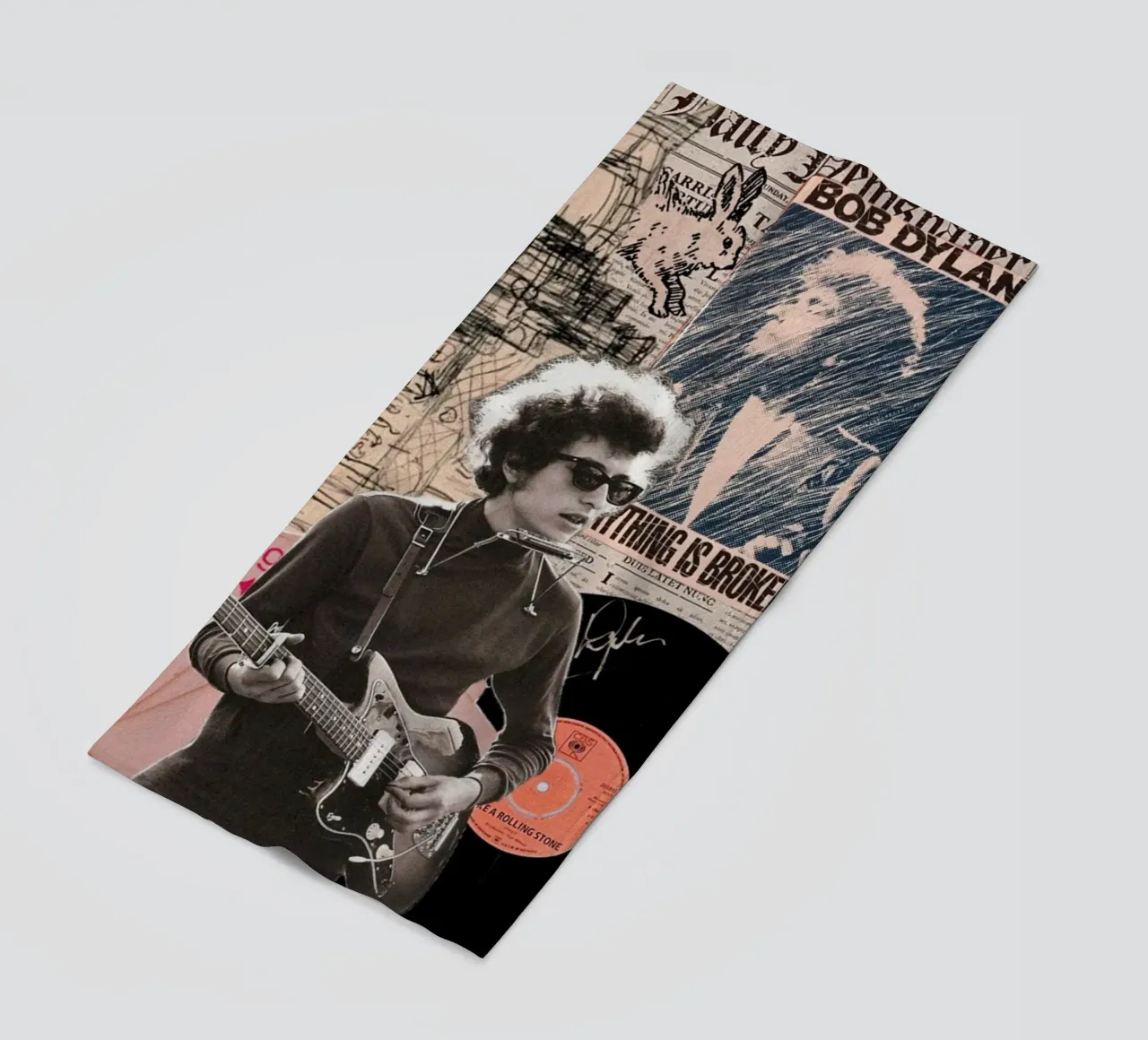 Bob Dylan dal vivo e unplugged telo mare da xerico