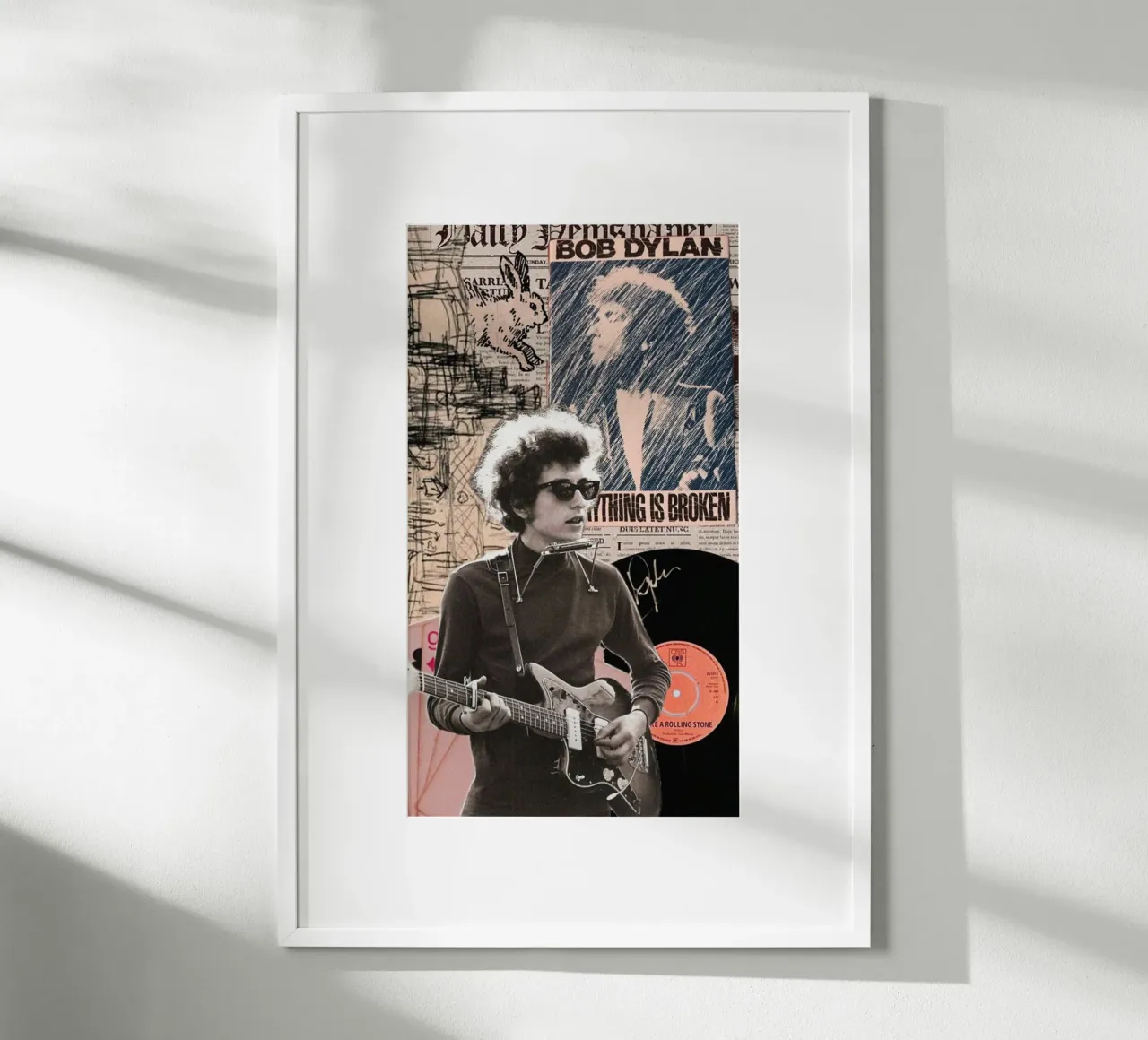 Bob Dylan dal vivo e unplugged carta hahnemühle da xerico