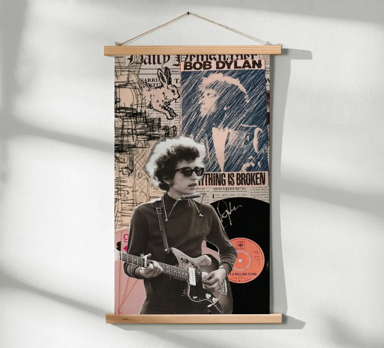 Bob Dylan dal vivo e unplugged carta hahnemühle da xerico