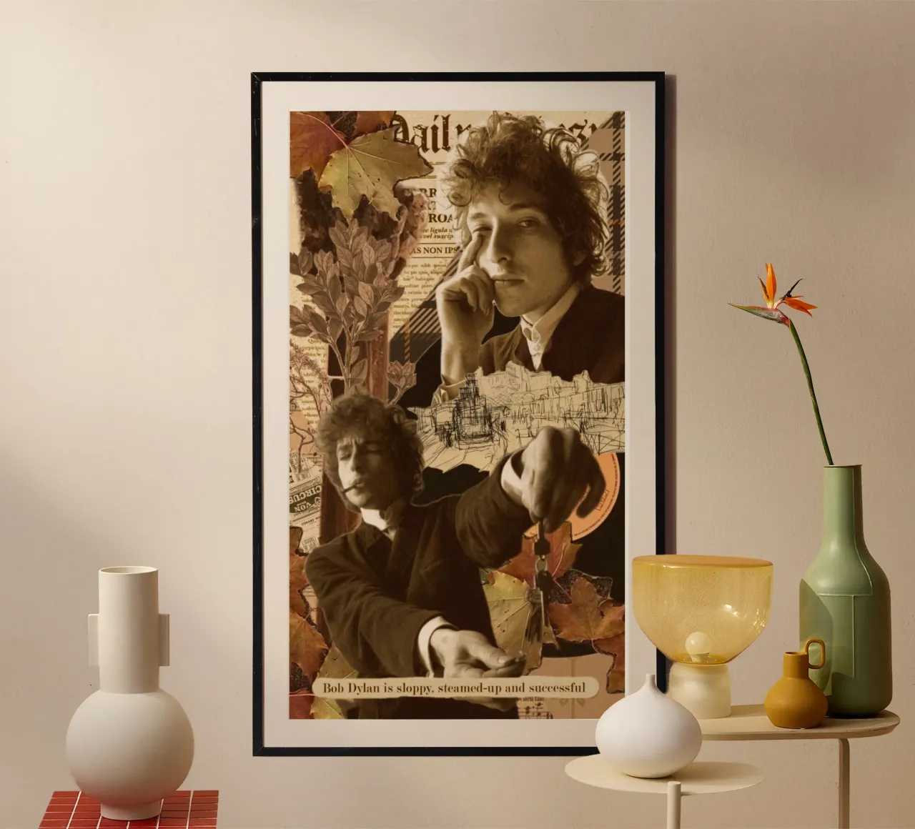 La voce di una generazione poster con telaio in plastica da xerico