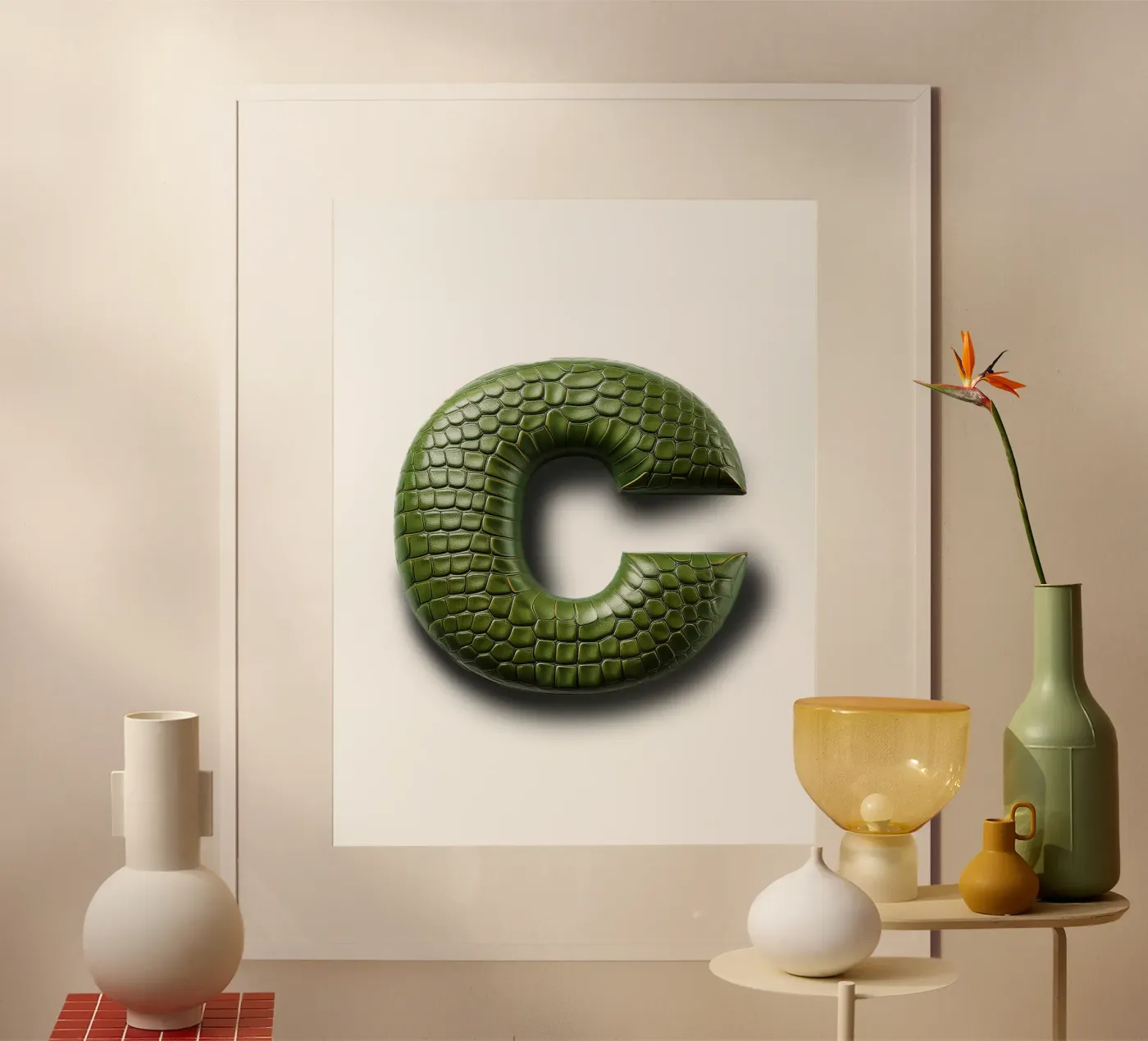 c – crocodile poster by The True Type