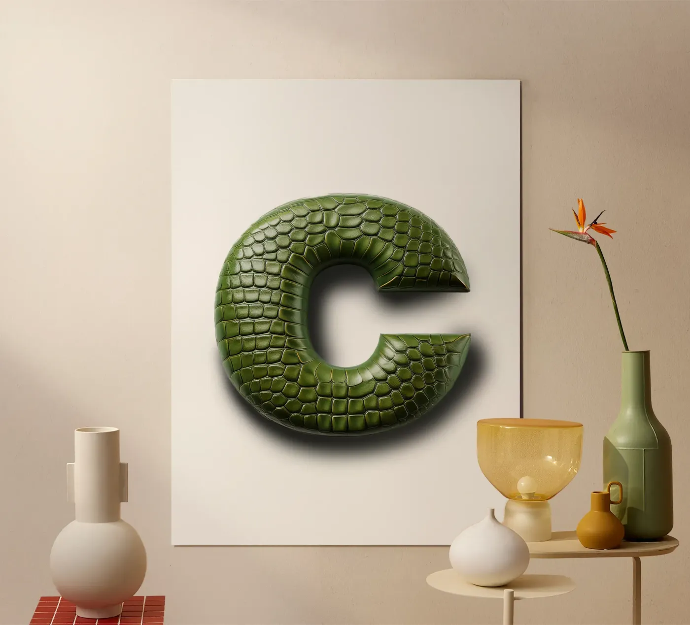 c – crocodile poster by The True Type